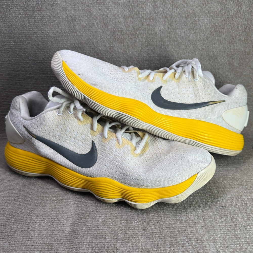 Nike Hyperdunk 2017 Low Mens 16.5 White Yellow Basketball Shoes 942774-115
